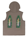 Who Decides War graphic-print gilet
