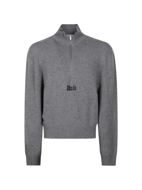 RHUDE logo-embroidered cashmere sweater