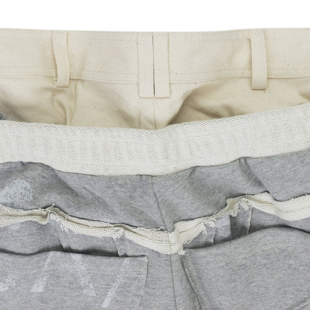 Beige Ahmad Layered Trousers